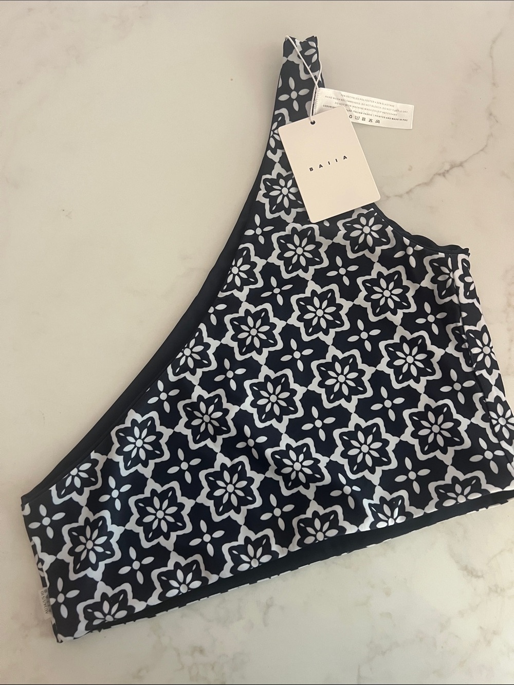 NWT Baiia Riad One Shoulder Top